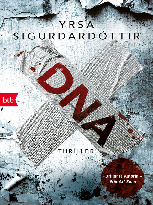Title details for DNA: Thriller by Yrsa Sigurdardóttir - Wait list